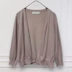 【セシルマクビー】CECIL McBEEトッパーカーディガン くすみピンク M