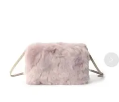 OZOC 2WAYカラーフェイクファークラッチバッグ