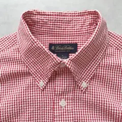 Brooks Brothers シアサッカー　半袖シャツ　M ギンガムチェック