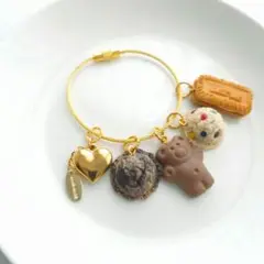 【 チョコチャームコレクション 】ミニチュアスイーツフェイクスイーツ ビスケット