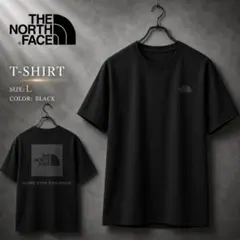 THE NORTH FACE Tシャツ L ブラック バックロゴ 半袖