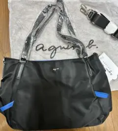 新品　アニエスベー　agnes.bトートバッグ　ショルダーバッグ　ブラック