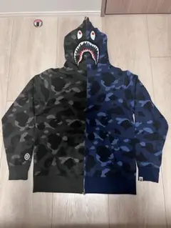 A BATHING APE(エイプ)BAPE フルジップ　シャーク　パーカー