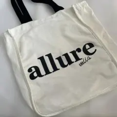 allure MIIA ロゴ入りキャンバストート 大容量のサムネイル