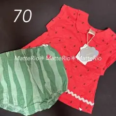 新品【スイカ×70cm】futafuta フタフタ なりきり セットアップのサムネイル