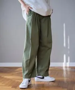 coen ランタンパンツsizeM オリーブ2025.1月発売