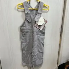 新品　オーバーオール　90グレー