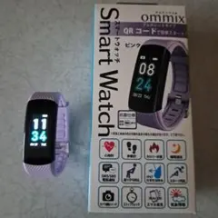 ommix スマートウォッチ ピンク