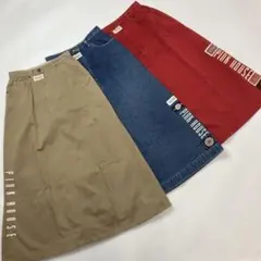 ピンクハウス デニム カツラギスカート3枚set