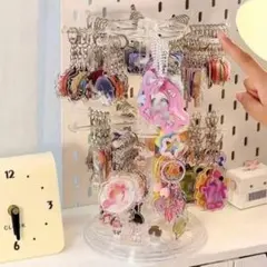 キーホルダー アクセサリー 回転式ディスプレイスタンド
