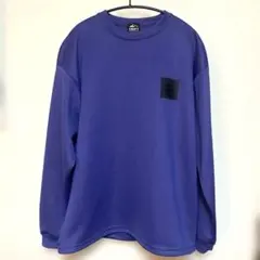 CAMP7 エンボスロゴTシャツ 長袖Tシャツ パープル