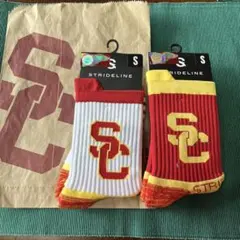 UCS 南カルフォルニア大学　ソックス　2足セットStrideline