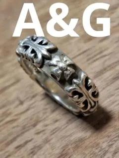 ◎A&G◎内径19㎜◎シルバー925◎フローラルリングのサムネイル
