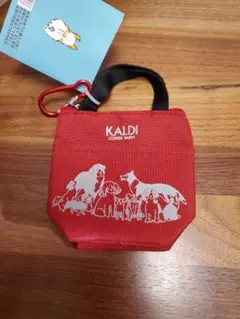 KALDI　いぬの日ミニミニバッグポーチ　赤のサムネイル