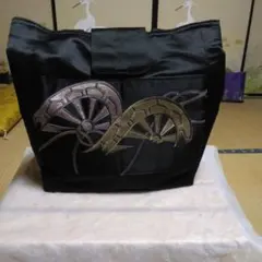 刺繍トートバッグ 黒