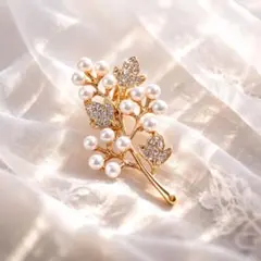 ❤24時間以内発送❤コサージュ 入学式 ブローチ パール 卒業式 フォーマル