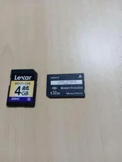 ｌexar 4GB SDHCSony 32MB Memory Stick Duo