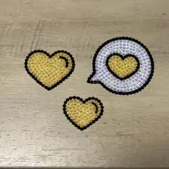 デコうちわ うちわデコ パーツ ハート