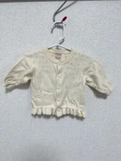 petit main フリル付きカーディガン 70サイズ