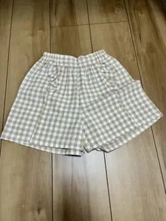 tete a tete テータテート　ショートパンツ　ギンガムチェック　120