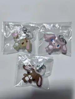 シュガーバニーズめじるしアクセサリー はなうさ ももうさ くろうさ ３種セット