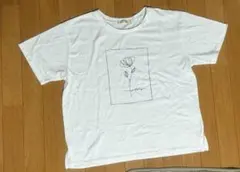 フラワーグラフィック Tシャツ 半袖 ホワイト Fのサムネイル