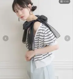 新品タグ付き ems excite ハートパフ袖カーディガンのサムネイル