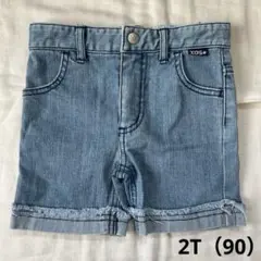 【5047】X-girl Stages 2T 90cm デニムショートパンツ
