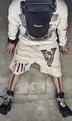 希少 セントマイケル×Vloneコラボ スウェットハーフパンツ Sサイズ