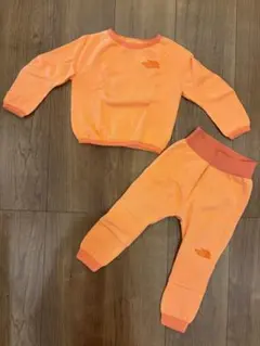 THE NORTH FACE キッズ セットアップ ダスティコーラルオレンジ