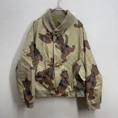 932 OLLEBOREBLA Bear Print Jacket Beigeのサムネイル