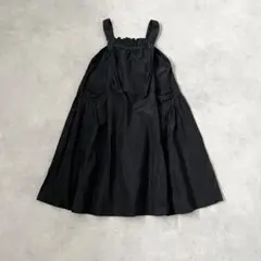カレンソロジー コットンフリルオールインワン ブラック サロペット