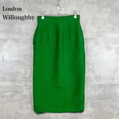 Loulou Willoughby グリーンタイトスカート 膝丈のサムネイル