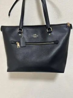 【美品】コーチ トートバッグ ギャラリー 肩掛け A4 ブラック レザー 通勤