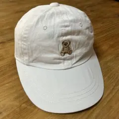POLO クマ刺繍 ベビー　ホワイトキャップ