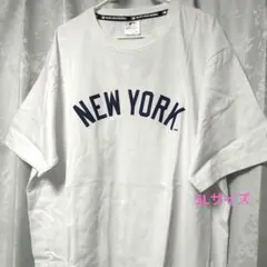 MLB ヤンキース プリント Tシャツ ホワイト 大きい 5Lサイズのサムネイル