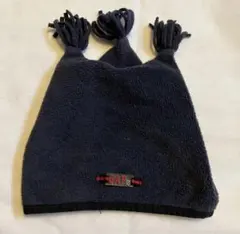 00s old GAP ネイビー フリースニット帽