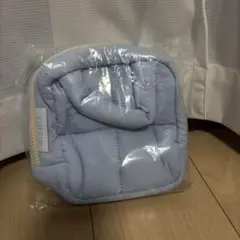 TIRTIR ライトブルー キルティングポーチ