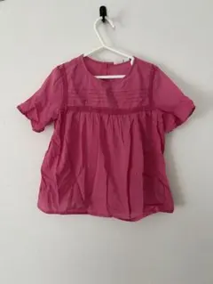GAP kids ピンク半袖ブラウス
