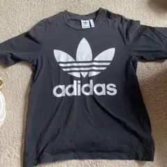 韓国　adidas Originals トレフォイル Tシャツ ブラック Mのサムネイル