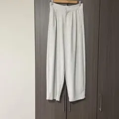 バレル風パンツ　フルレングス　グレー