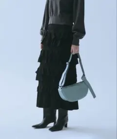 【花様専用】 ADAM ET ROPE ニットフリルロングスカート