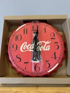 コカ・コーラ Coca-Cola ボトルキャップ型 壁掛け時計
