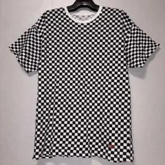 Supreme Hanes チェッカー柄 Tシャツ L 黒白 ボックスロゴ