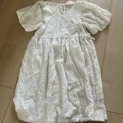 未使用品　H&M ワンピース　140 白