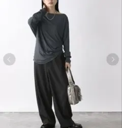 JEANASIS バイアスプリーツLS TEE