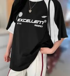 EXCELLENT Tシャツ 半袖 ブラック