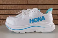 着用1回☆HOKA クリフトン10 ワイド ランニングシューズ 26cm 白