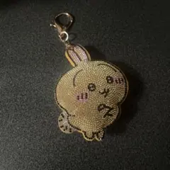 ちいかわ うさぎ ラインストーンキーホルダー