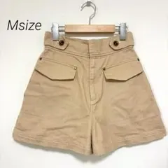 Heather ヘザー ハイウエスト ショートパンツ ベージュ M 綿100%